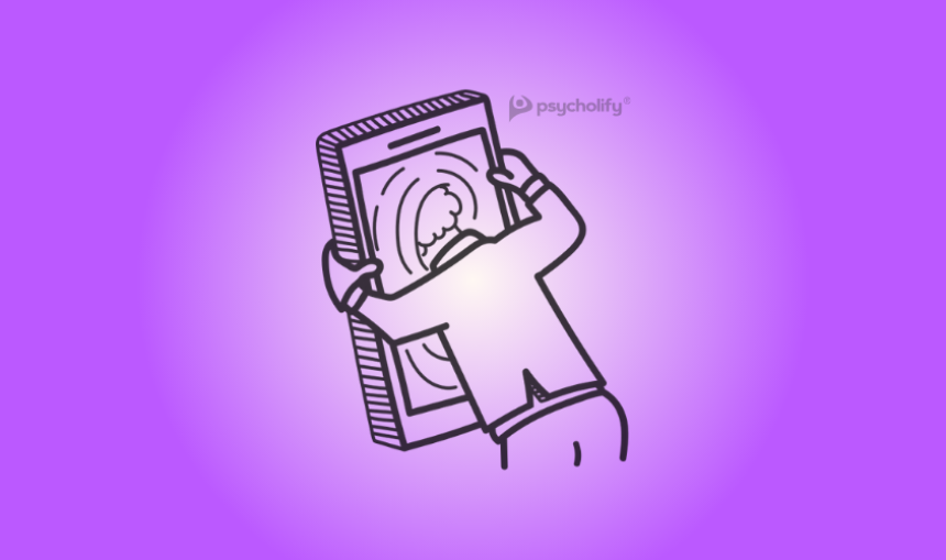 Person putting a smartphone inside a drawer — symbolizing digital detox