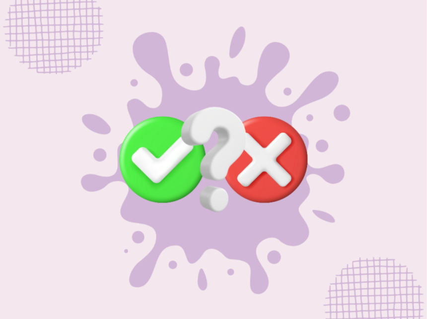 Diagram illustrating black-and-white thinking with two polar opposites, no middle ground, in a psychological context.